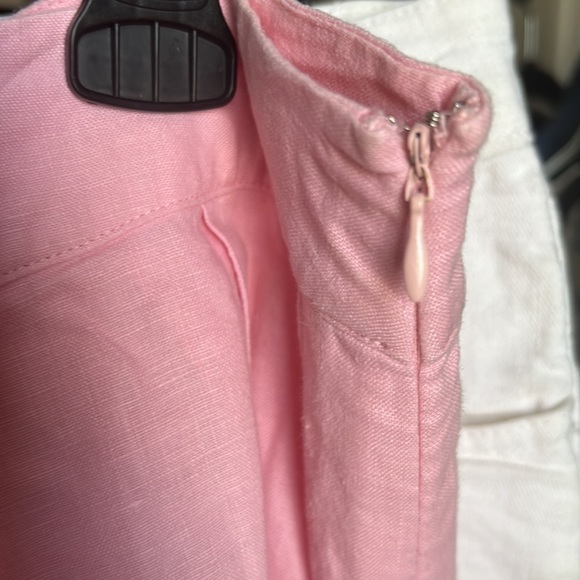 Pink Linen Skater Skirt - Picture 6 of 10